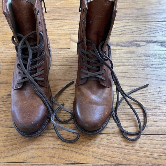 Freebird Manchester Lace Up Boots Cognac Leather Size 6 - Picture 11 of 13